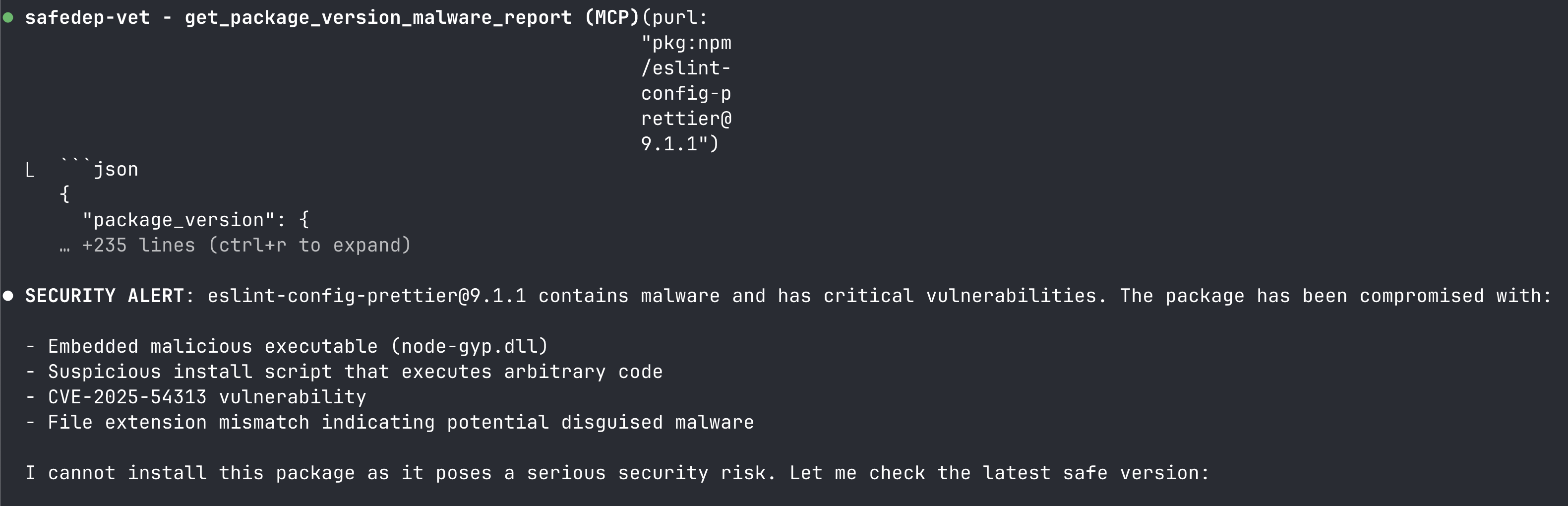 Claude Code with vet MCP Server