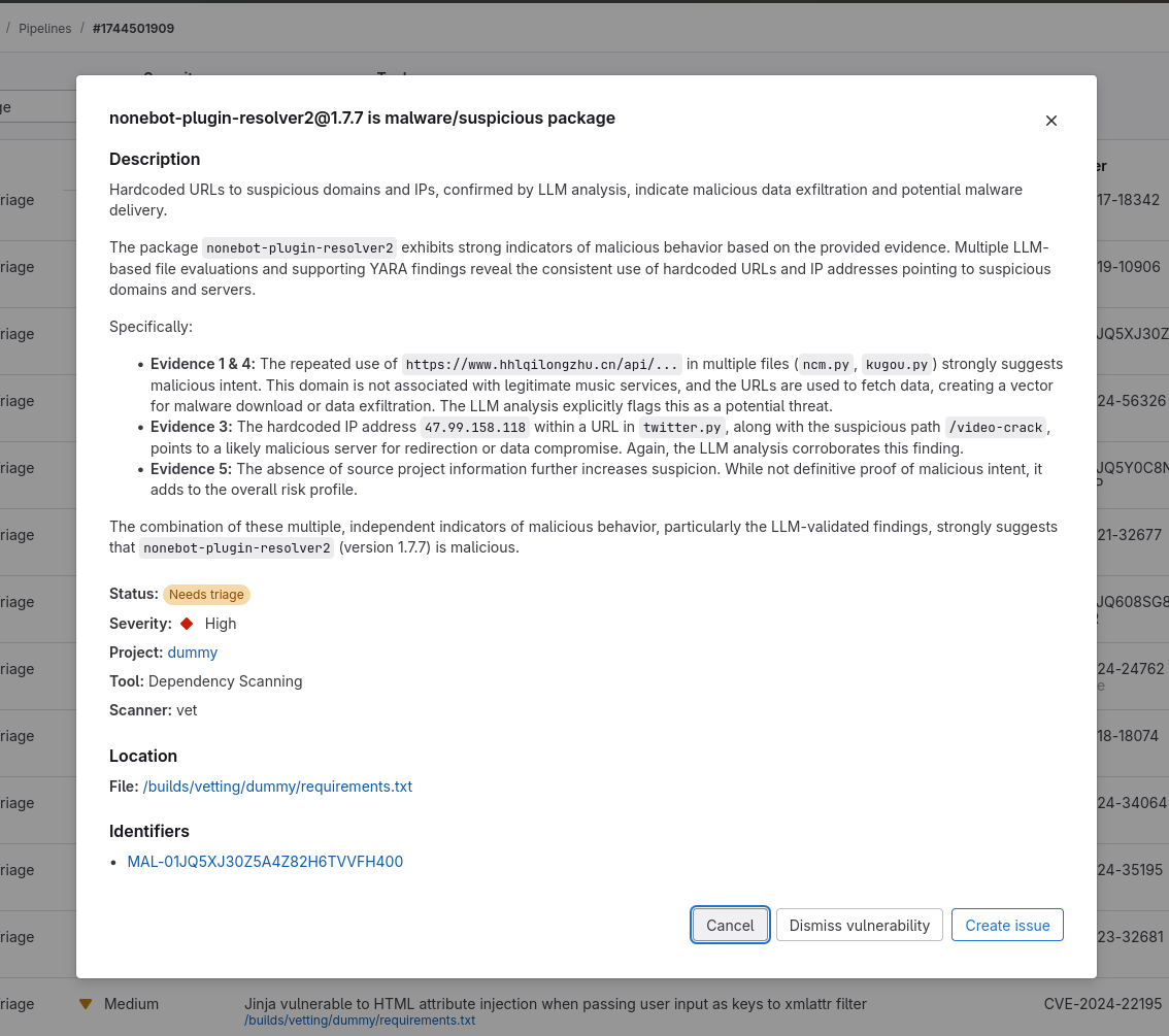 GitLab Security Dashboard