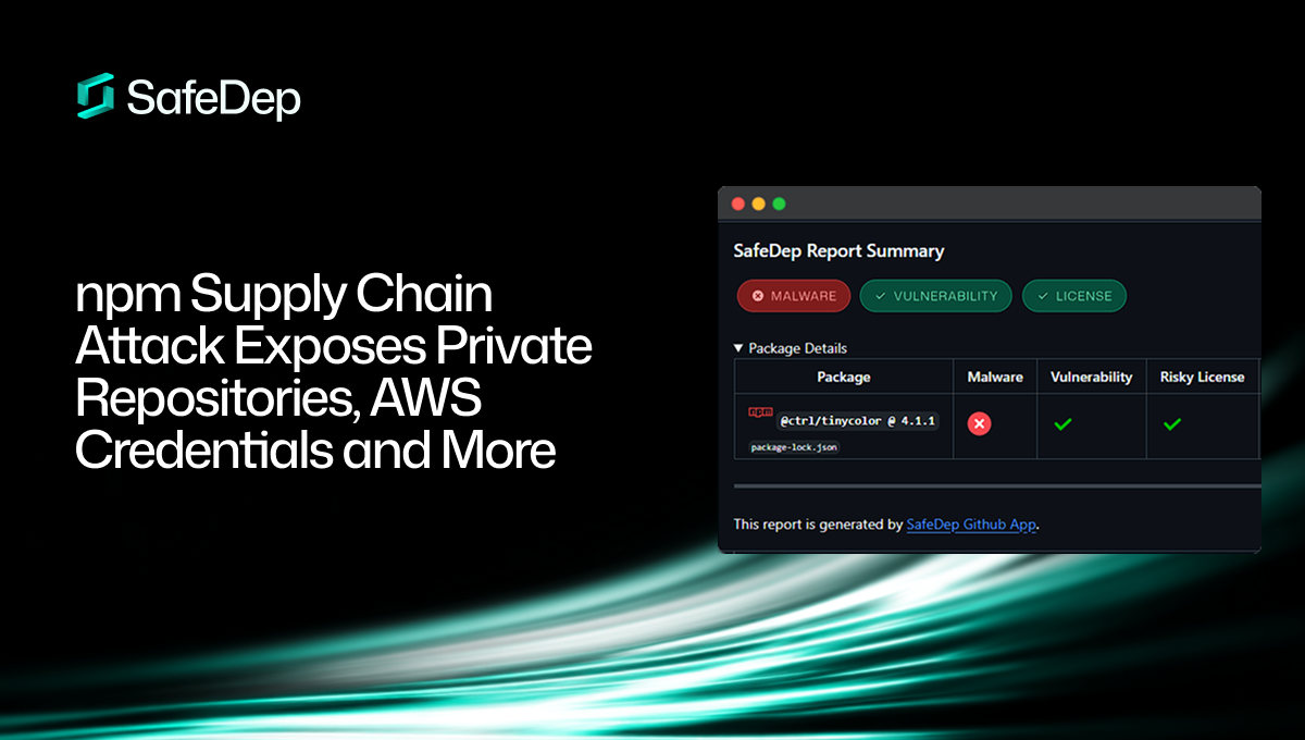 npm Supply Chain Attack Exposes Private Repositories, AWS Credentials and More
